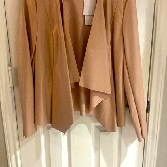 JustFab light Rose Gold Suede Feel Blazer/Jacket. New with tags! Size L - Picture 4 of 11